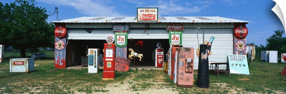 Vintage Signs on Garage TX