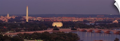 Washington DC, aerial, night