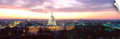 Washington DC, Capitol Building, twilight