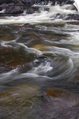 Water rushing over rocks, close up, Pigeon River, Grand Portage State Park, Minnesota