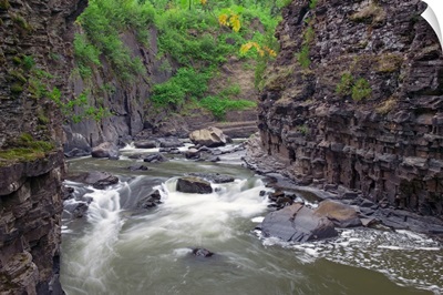Water rushing through rocky canyon of Pigeon River, Grand Portage State Park, Minnesota