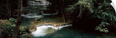 Waterfall in a forest, Huai Mae Khamin Waterfall, Thailand