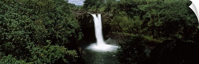 Waterfall in a forest, Rainbow Falls, Rainbow Falls State Park, Hilo, Hawaii