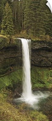 Waterfall in a forest, South Falls, Silver Falls State Park, Oregon