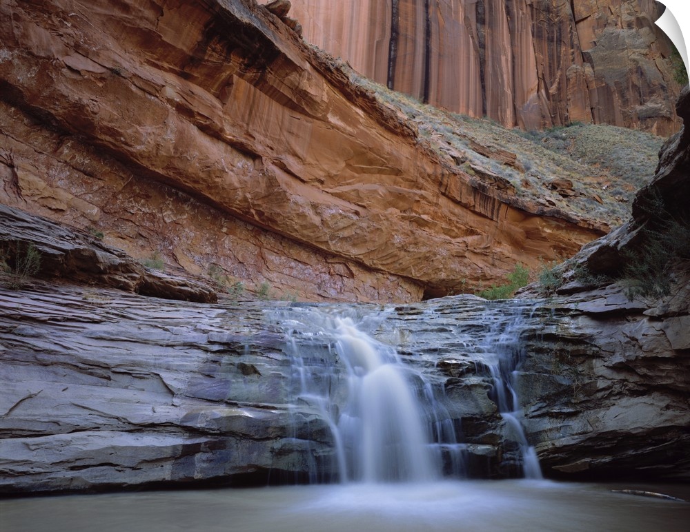 Waterfall in Coyote Gulch in the Escalante Grand Staircase National Monument, Utah.