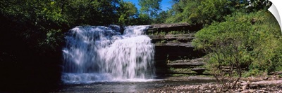 Waterfall in the forest, Pixley Falls State Park, New York State