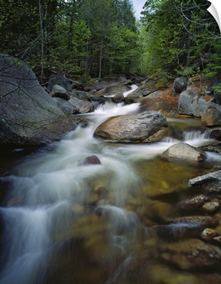 Waterfalls and rocks on Abol Stream, Baxter State Park, Maine