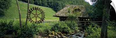 Watermill at a river, Black Forest, Glottertal, Germany