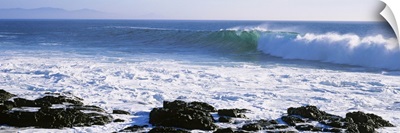 Waves breaking on the coast, Baja California, Mexico
