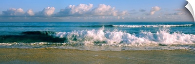 Waves crashing on the beach, Varadero beach, Varadero, Matanzas, Cuba