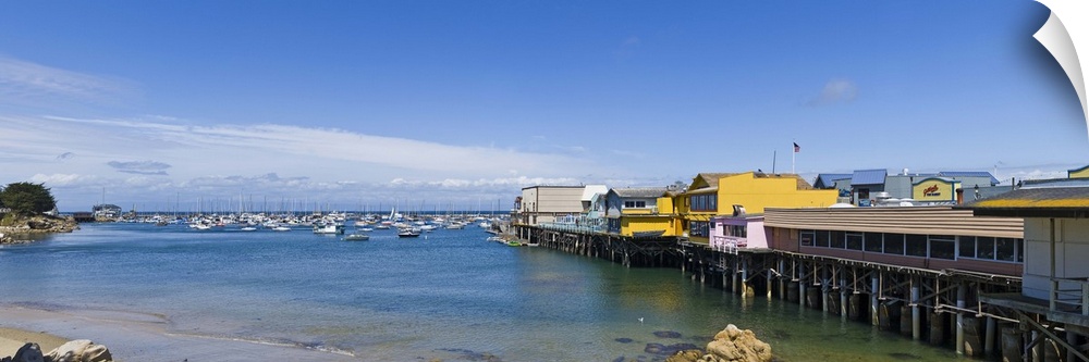 Wharf over an ocean, Fisherman's Wharf, Monterey, California, USA