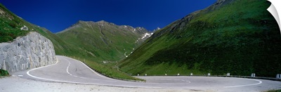 Winding Road Furkapass Switzerland
