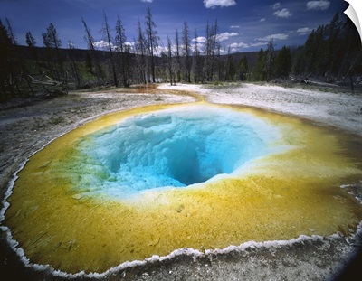 Wyoming, Yellowstone National Park, Morning Glory Pool, Thermal pool in the park