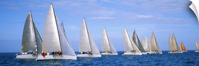Yachts in the ocean, Key West, Florida