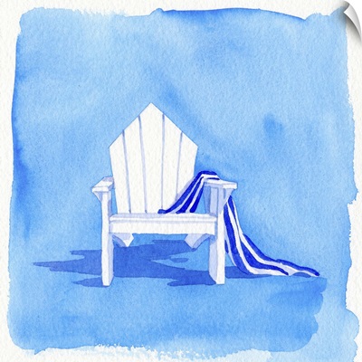 Beach Chair - Blue Towel