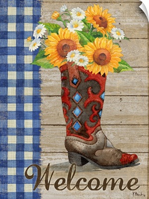 Boots N Blossoms I