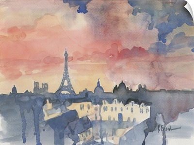 Paris Skyline from Pompidou Center