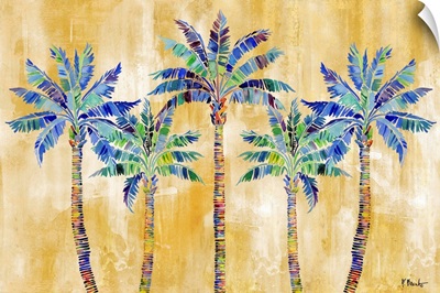 Tahiti Palm Horizontal - Golden