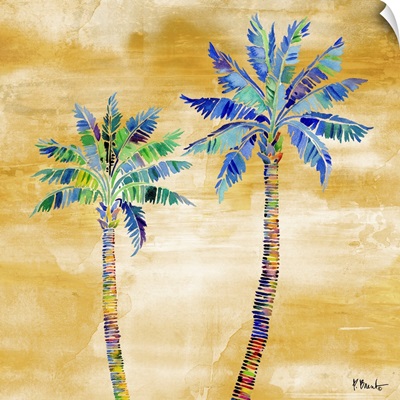Tahiti Palm II - Golden