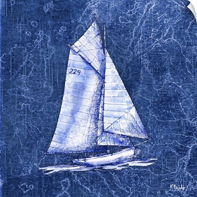 Vintage Nautical VI - Indigo