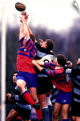 Rugby game action