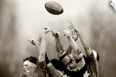 Rugby player in action