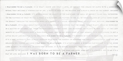 A Simple Born to be a Farmer