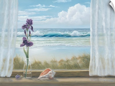 Irises On Windowsill