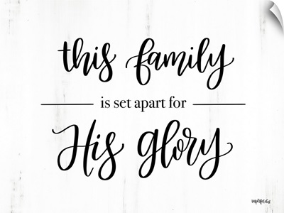 Set Apart for His Glory