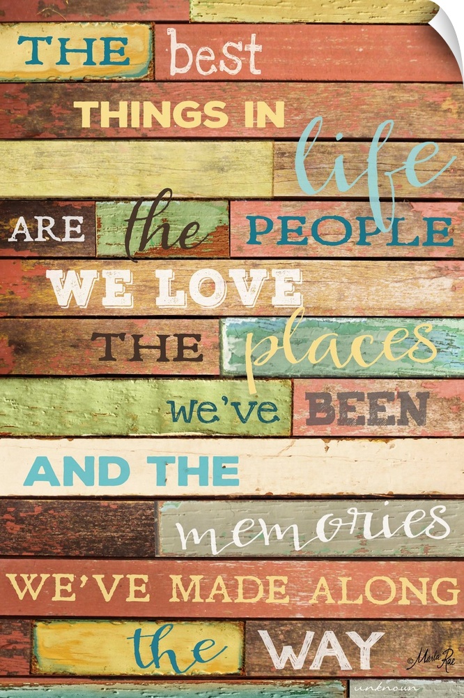 Rustic typography art against a weathered distressed wooden background.