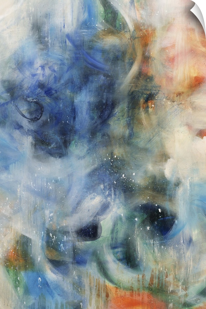 A contemporary abstract painting resembling a nebula.