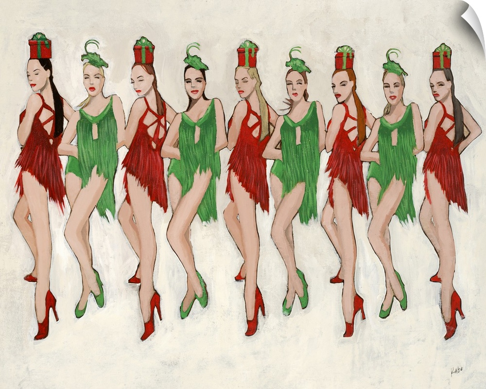 Nine sultry dancers in fabulous Christmas outfits line up in this sophisticated interpretation of the ninth verse of the c...