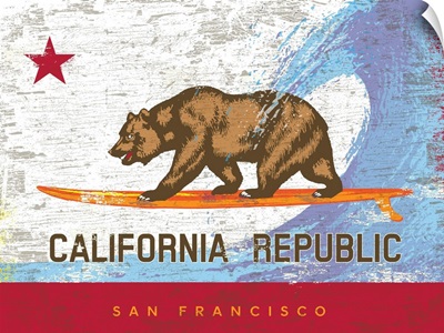 California Surf Bear Flag, San Francisco
