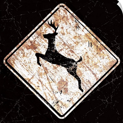 Deer Crossing Sign