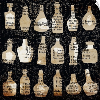 Spirits Bottles on the Wall