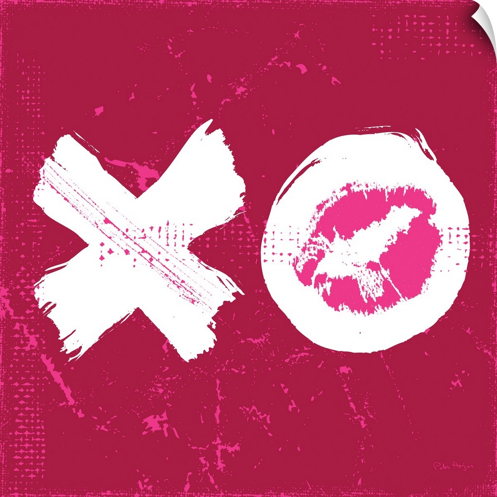 A large illustrated X and O signifying a big kiss and a hug.