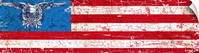 Vintage Old American Flag Trade Sign