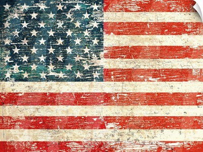 Worn USA Flag