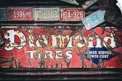 American West - Old US License Plates