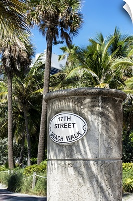 Beach Walk Sign, Miami