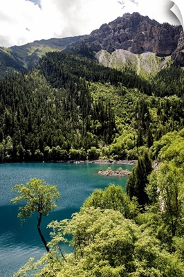Beautiful Lake in the Jiuzhaigou National Park
