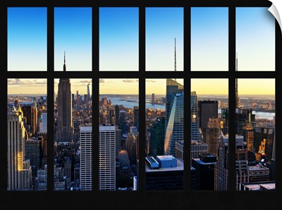 Beautiful View from a Window in Manhattan
