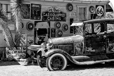 Black And White Arizona Collection - Retro Car Route 66