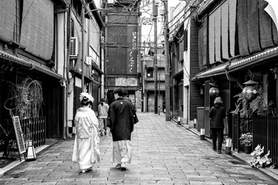 Black And White Japan Collection - Day In Kyoto
