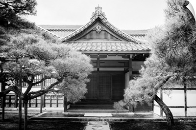 Black And White Japan Collection - Facade Temple