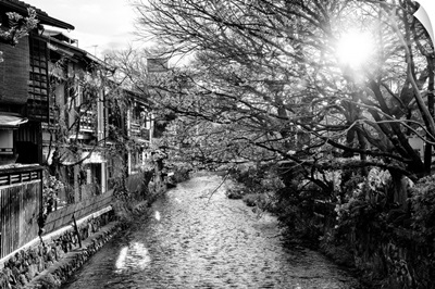 Black And White Japan Collection - Kyoto River