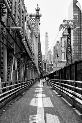 Black And White Manhattan Collection - Along The Bridge