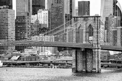 Black And White Manhattan Collection - Brooklyn Bridge
