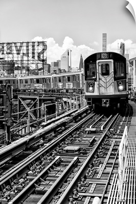 Black And White Manhattan Collection - Line 7 Queens