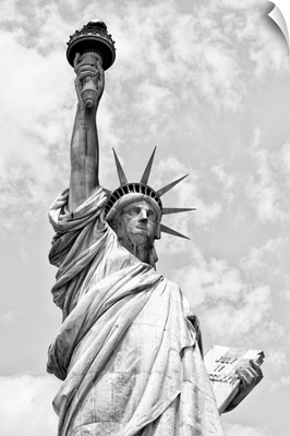 Black And White Manhattan Collection - The Statue Of Liberty I